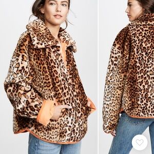 JOA leopard half Zip